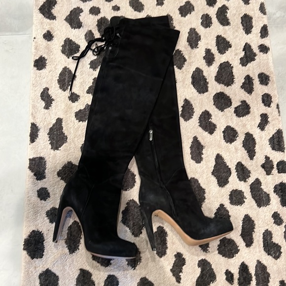 Sam Edelman 🖤 KAYLA Platform Over Knee Thigh High Heeled Boot 8 - Picture 6 of 11